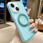 Custodia per telefono magnetica ibrida in PC TPU con supporto girevole a 360 gradi Skin Feel., For iPhone 15, For iPhone 14 / 13, For iPhone 14 Pro, For iPhone 14 Pro Max