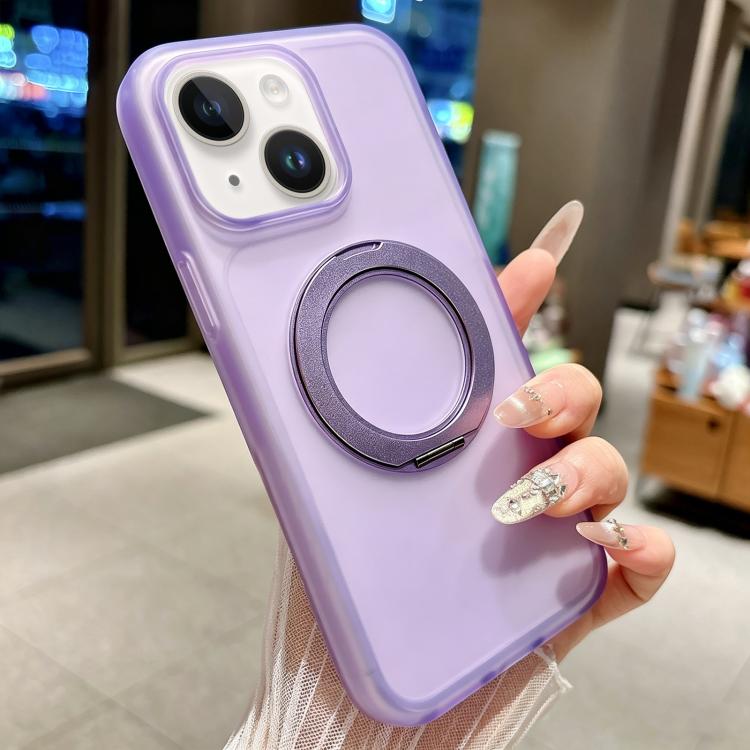 Custodia per telefono magnetica ibrida in PC TPU con supporto girevole a 360 gradi Skin Feel., For iPhone 15, For iPhone 14 / 13, For iPhone 14 Pro, For iPhone 14 Pro Max