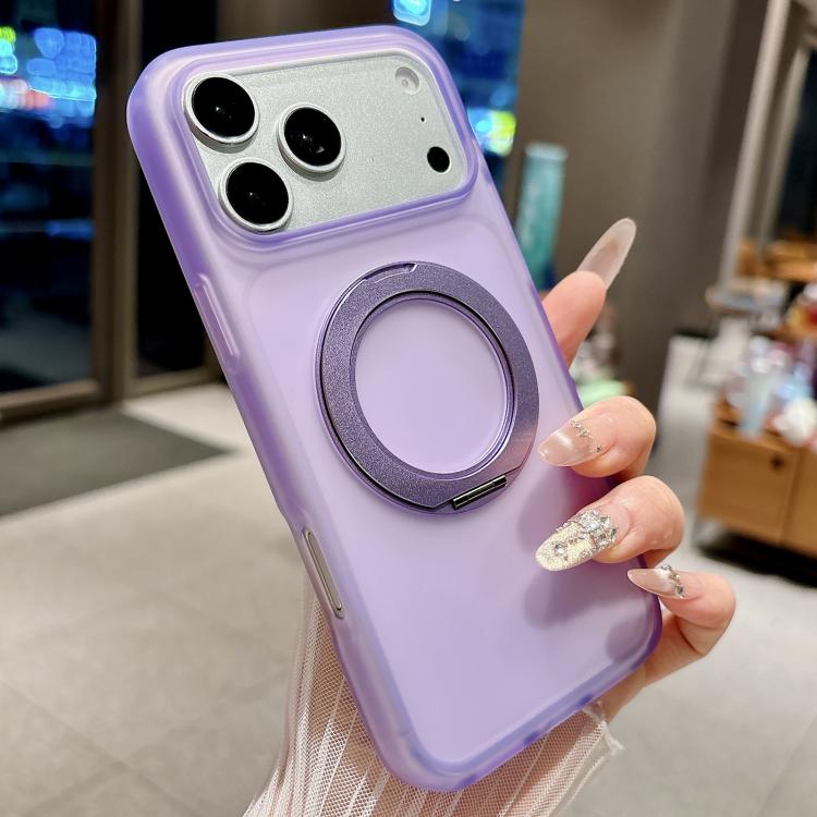 Custodia per telefono magnetica ibrida in PC TPU con supporto girevole a 360 gradi Skin Feel., For iPhone 18 Pro, For iPhone 18 Pro Max, For iPhone 17 Pro Max, For iPhone 17 Pro