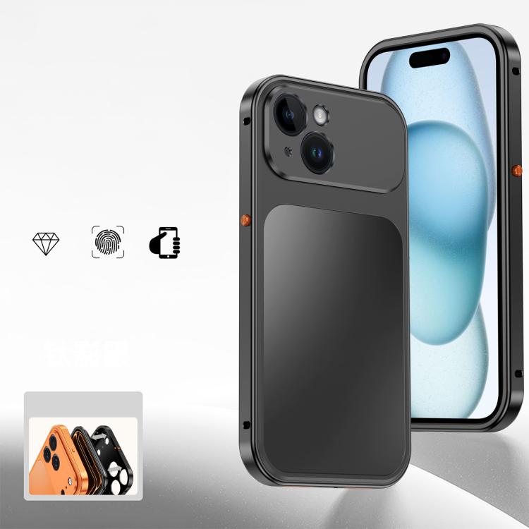 Custodia per telefono in metallo con fibbia magnetica, For iPhone 15 Pro Max, For iPhone 15 Pro, For iPhone 15