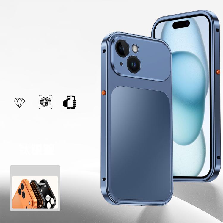 Custodia per telefono in metallo con fibbia magnetica, For iPhone 15 Pro Max, For iPhone 15 Pro, For iPhone 15