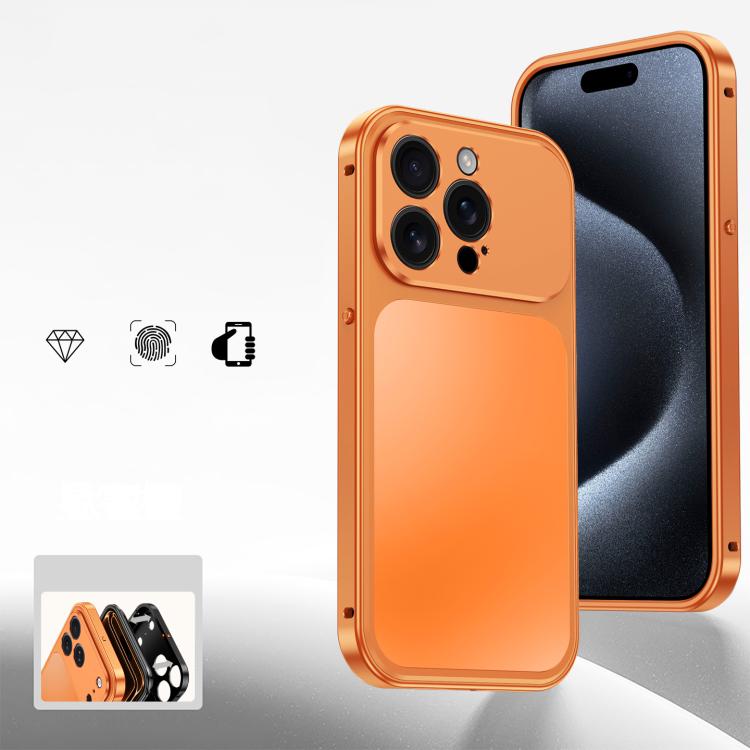 Custodia per telefono in metallo con fibbia magnetica, For iPhone 15 Pro Max, For iPhone 15 Pro, For iPhone 15