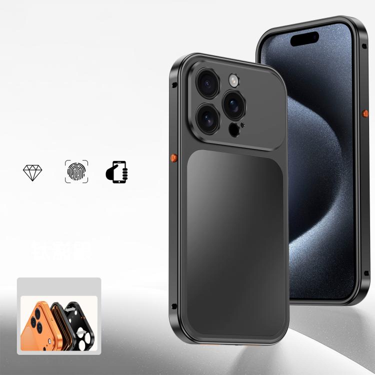 Custodia per telefono in metallo con fibbia magnetica, For iPhone 15 Pro Max, For iPhone 15 Pro, For iPhone 15