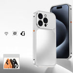 Custodia per telefono in metallo con fibbia magnetica, For iPhone 15 Pro Max, For iPhone 15 Pro, For iPhone 15