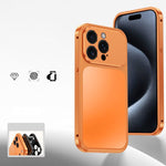 Custodia per telefono in metallo con fibbia magnetica, For iPhone 15 Pro Max, For iPhone 15 Pro, For iPhone 15