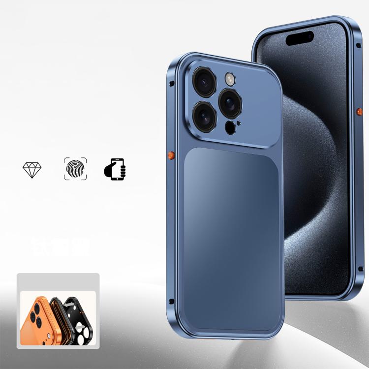 Custodia per telefono in metallo con fibbia magnetica, For iPhone 15 Pro Max, For iPhone 15 Pro, For iPhone 15