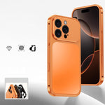 Custodia per telefono in metallo con fibbia magnetica, For iPhone 17 Pro Max, For iPhone 17 Pro, For iPhone 17, For iPhone 16 Pro Max, For iPhone 16 Pro, For iPhone 16