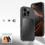 Custodia per telefono in metallo con fibbia magnetica, For iPhone 17 Pro Max, For iPhone 17 Pro, For iPhone 17, For iPhone 16 Pro Max, For iPhone 16 Pro, For iPhone 16
