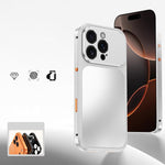Custodia per telefono in metallo con fibbia magnetica, For iPhone 17 Pro Max, For iPhone 17 Pro, For iPhone 17, For iPhone 16 Pro Max, For iPhone 16 Pro, For iPhone 16