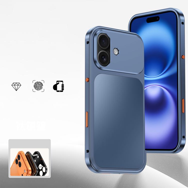 Custodia per telefono in metallo con fibbia magnetica, For iPhone 17 Pro Max, For iPhone 17 Pro, For iPhone 17, For iPhone 16 Pro Max, For iPhone 16 Pro, For iPhone 16