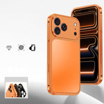 Custodia per telefono in metallo con fibbia magnetica, For iPhone 17 Pro Max, For iPhone 17 Pro, For iPhone 17, For iPhone 16 Pro Max, For iPhone 16 Pro, For iPhone 16