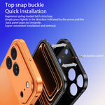 Custodia per telefono in metallo con fibbia magnetica, For iPhone 15 Pro Max, For iPhone 15 Pro, For iPhone 15