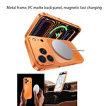 Custodia per telefono in metallo con fibbia magnetica, For iPhone 17 Pro Max, For iPhone 17 Pro, For iPhone 17, For iPhone 16 Pro Max, For iPhone 16 Pro, For iPhone 16