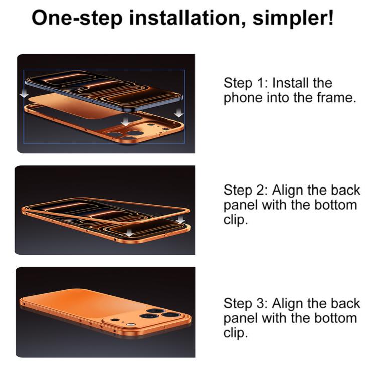 Custodia per telefono in metallo con fibbia magnetica, For iPhone 17 Pro Max, For iPhone 17 Pro, For iPhone 17, For iPhone 16 Pro Max, For iPhone 16 Pro, For iPhone 16