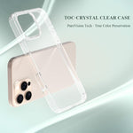Custodia per telefono antiurto LeReach TOC Clear Series a doppio composito in TPU + acrilico., For iPhone 16 Pro Max