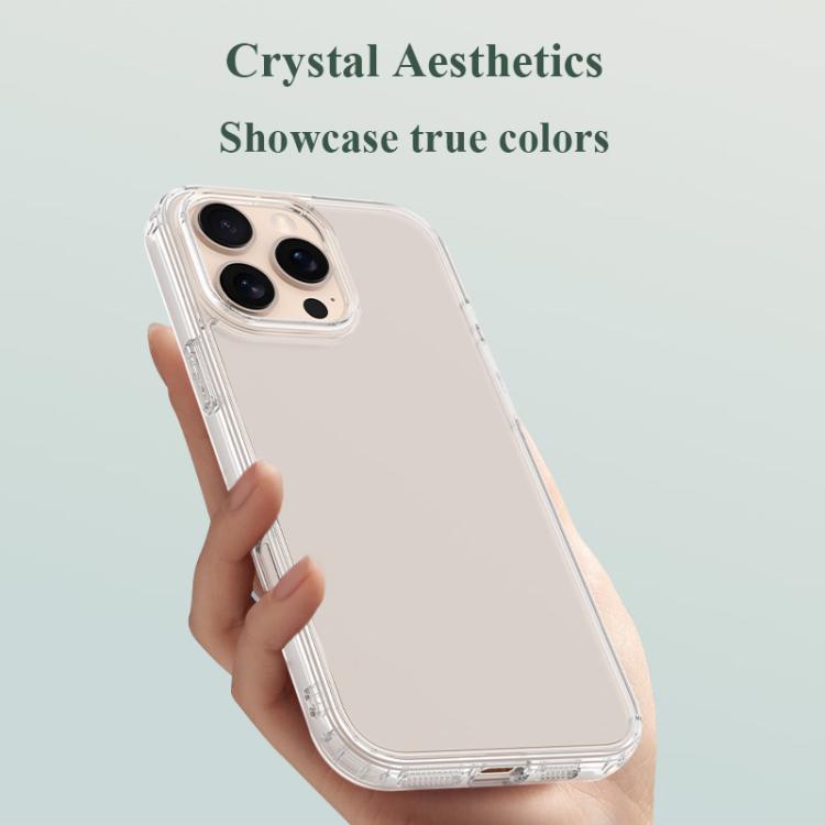 Custodia per telefono antiurto LeReach TOC Clear Series a doppio composito in TPU + acrilico., For iPhone 16 Pro Max