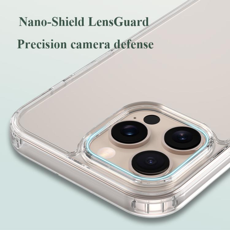 Custodia per telefono antiurto LeReach TOC Clear Series a doppio composito in TPU + acrilico., For iPhone 16 Pro Max