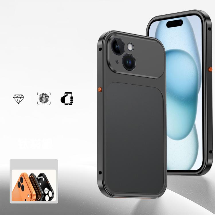 Custodia per telefono con fibbia a molla di raffreddamento e telaio in metallo., For iPhone 15 Pro Max, For iPhone 15 Pro, For iPhone 15