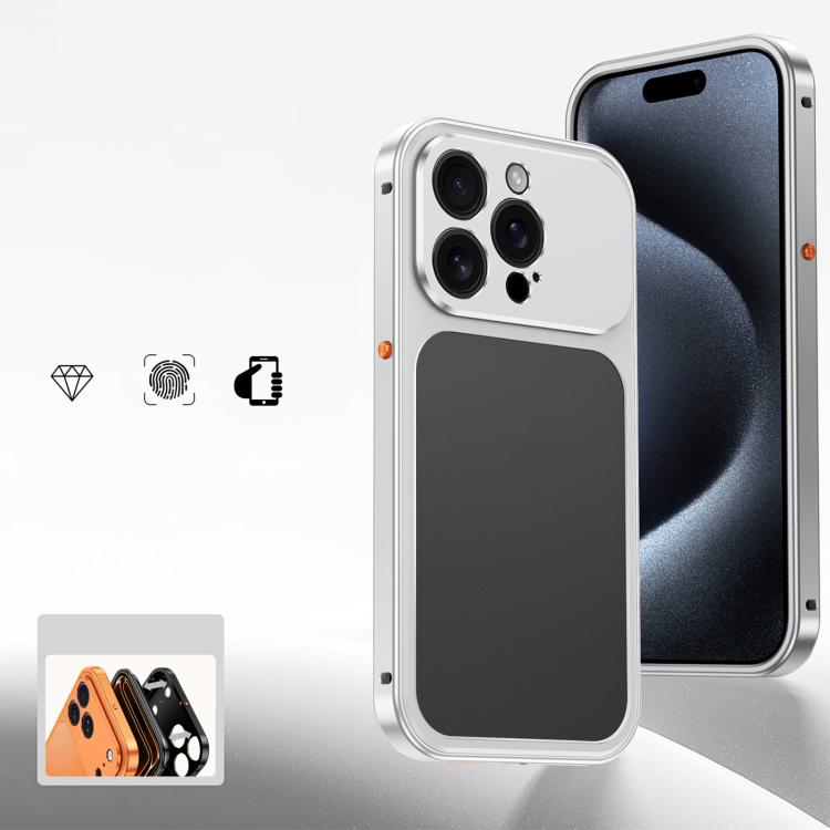 Custodia per telefono con fibbia a molla di raffreddamento e telaio in metallo., For iPhone 15 Pro Max, For iPhone 15 Pro, For iPhone 15