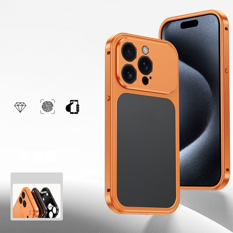 Custodia per telefono con fibbia a molla di raffreddamento e telaio in metallo., For iPhone 15 Pro Max, For iPhone 15 Pro, For iPhone 15