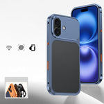 Custodia per telefono con fibbia a molla di raffreddamento e telaio in metallo., For iPhone 17 Pro Max, For iPhone 17 Pro, For iPhone 17, For iPhone 16 Pro Max, For iPhone 16 Pro, For iPhone 16