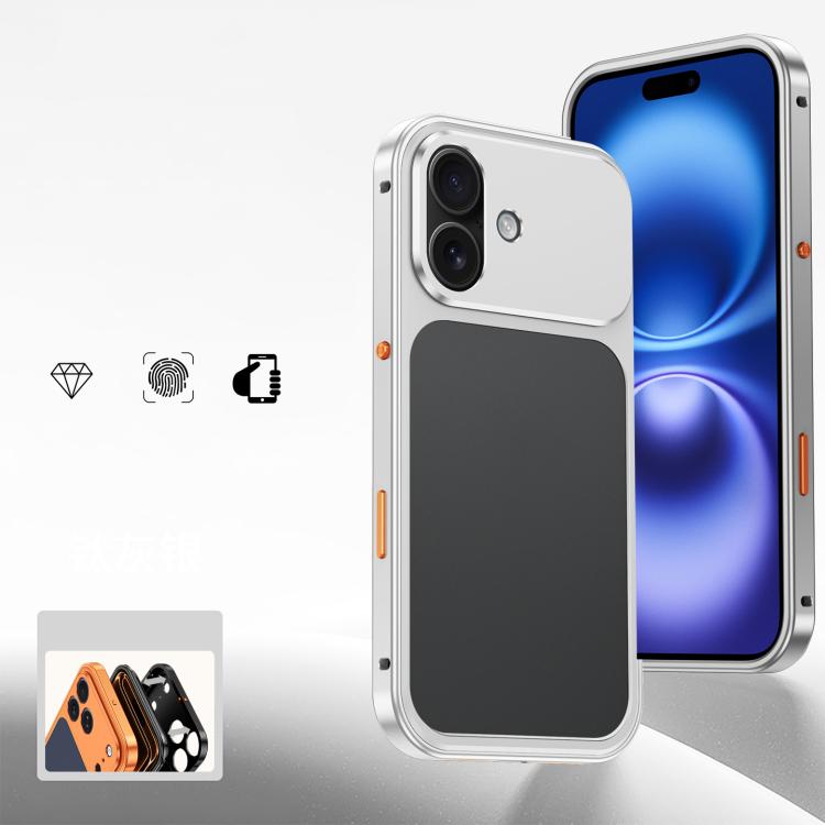 Custodia per telefono con fibbia a molla di raffreddamento e telaio in metallo., For iPhone 17 Pro Max, For iPhone 17 Pro, For iPhone 17, For iPhone 16 Pro Max, For iPhone 16 Pro, For iPhone 16