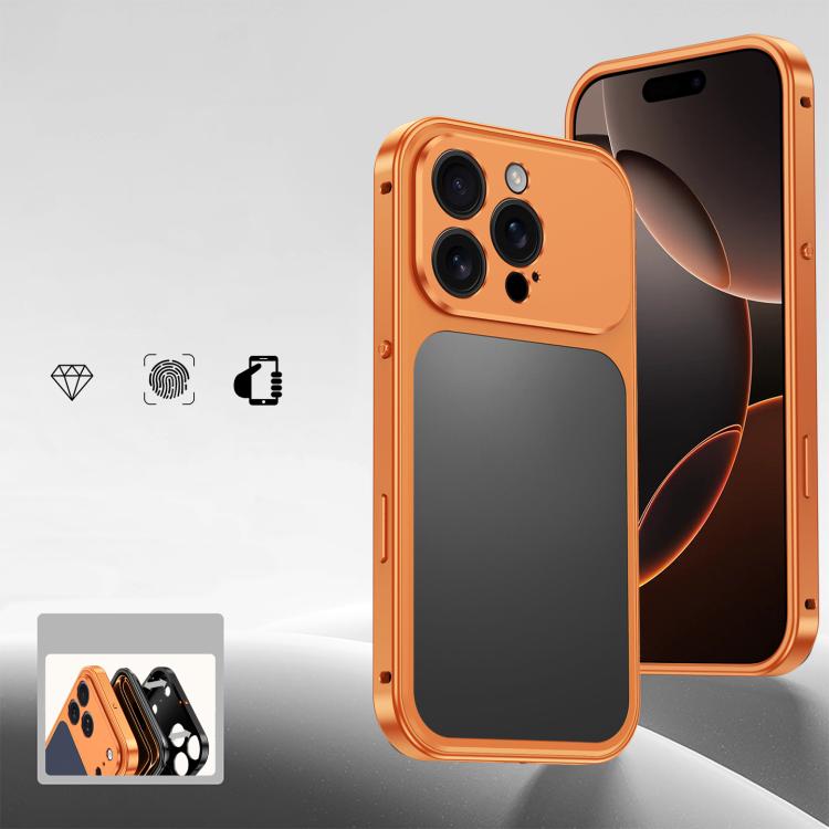 Custodia per telefono con fibbia a molla di raffreddamento e telaio in metallo., For iPhone 17 Pro Max, For iPhone 17 Pro, For iPhone 17, For iPhone 16 Pro Max, For iPhone 16 Pro, For iPhone 16