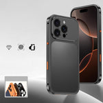 Custodia per telefono con fibbia a molla di raffreddamento e telaio in metallo., For iPhone 17 Pro Max, For iPhone 17 Pro, For iPhone 17, For iPhone 16 Pro Max, For iPhone 16 Pro, For iPhone 16