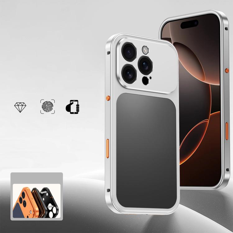 Custodia per telefono con fibbia a molla di raffreddamento e telaio in metallo., For iPhone 17 Pro Max, For iPhone 17 Pro, For iPhone 17, For iPhone 16 Pro Max, For iPhone 16 Pro, For iPhone 16