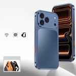 Custodia per telefono con fibbia a molla di raffreddamento e telaio in metallo., For iPhone 17 Pro Max, For iPhone 17 Pro, For iPhone 17, For iPhone 16 Pro Max, For iPhone 16 Pro, For iPhone 16
