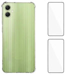 Custodia per telefono WANLONFENG con angoli in TPU da 1,5 mm con airbag e 2 pellicole protettive per lo schermo., For Galaxy A57 5G, For Galaxy A37 5G, For Galaxy A27 5G, For Galaxy A17 5G / 4G, For Galaxy A07 4G, For Galaxy A06 5G, For Galaxy A56 5G  ...