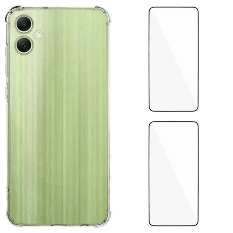 Custodia per telefono WANLONFENG con angoli in TPU da 1,5 mm con airbag e 2 pellicole protettive per lo schermo., For Galaxy A57 5G, For Galaxy A37 5G, For Galaxy A27 5G, For Galaxy A17 5G / 4G, For Galaxy A07 4G, For Galaxy A06 5G, For Galaxy A56 5G  ...