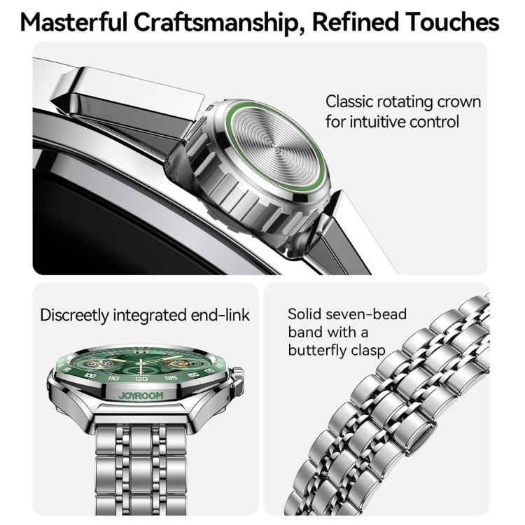 Lo smartwatch JOYROOM JR-FV2 Pro Venture Series supporta le chiamate in entrata e in uscita e il monitoraggio della salute.