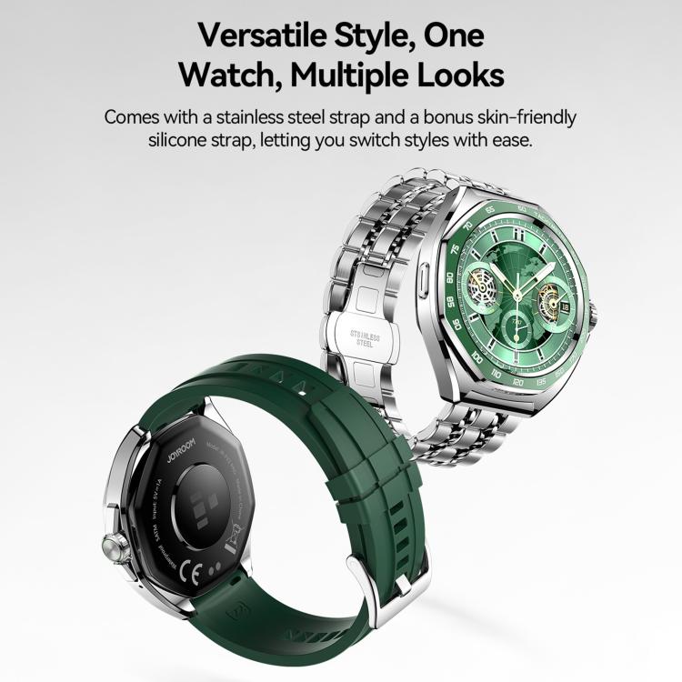 Lo smartwatch JOYROOM JR-FV2 Pro Venture Series supporta le chiamate in entrata e in uscita e il monitoraggio della salute.