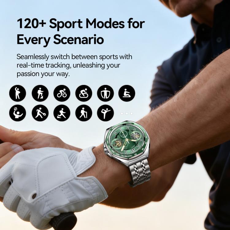 Lo smartwatch JOYROOM JR-FV2 Pro Venture Series supporta le chiamate in entrata e in uscita e il monitoraggio della salute.