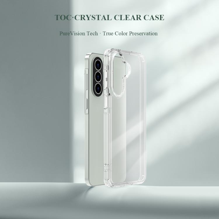 Custodia per telefono antiurto LeReach TOC Clear Series a doppio composito in TPU + acrilico., For Galaxy A57 5G