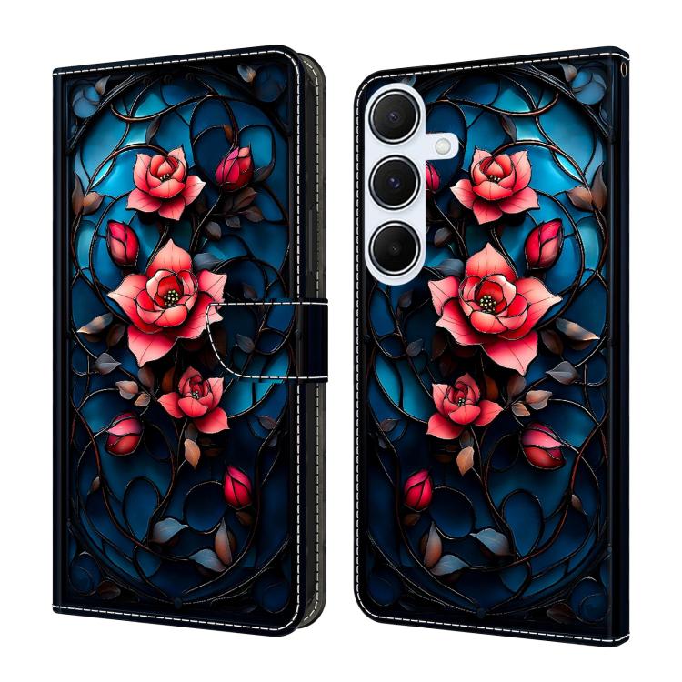 Custodia per telefono in ecopelle con effetto cristallo., For Galaxy A35 5G