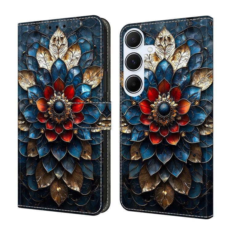 Custodia per telefono in ecopelle con effetto cristallo., For Galaxy A55 5G
