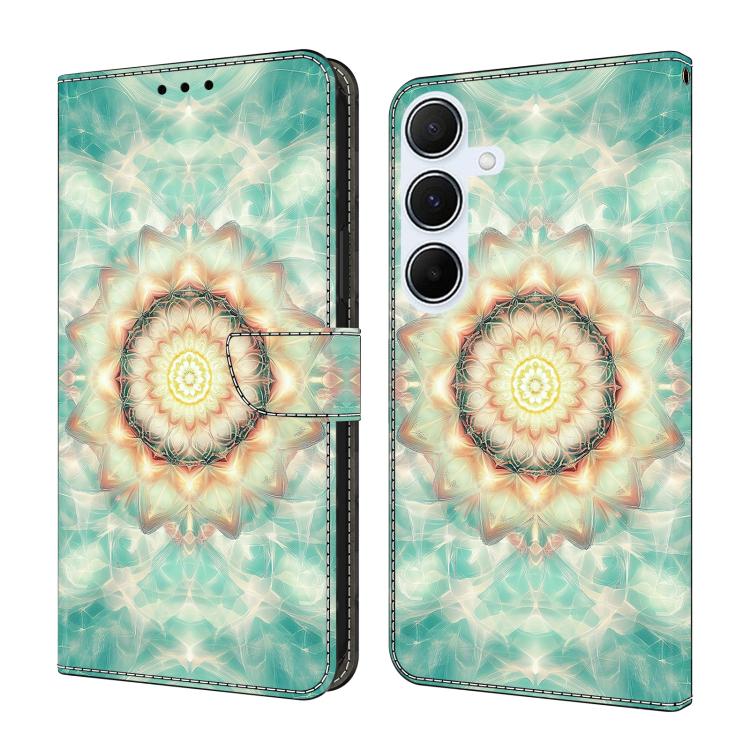 Custodia per telefono in ecopelle con effetto cristallo., For Galaxy A55 5G