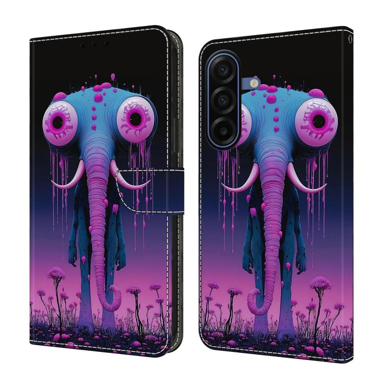 Custodia per telefono in ecopelle con effetto cristallo., For Galaxy A17 4G/5G
