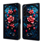 Custodia per telefono in ecopelle con effetto cristallo., For Galaxy A17 4G/5G