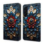 Custodia per telefono in ecopelle con effetto cristallo., For Galaxy A17 4G/5G