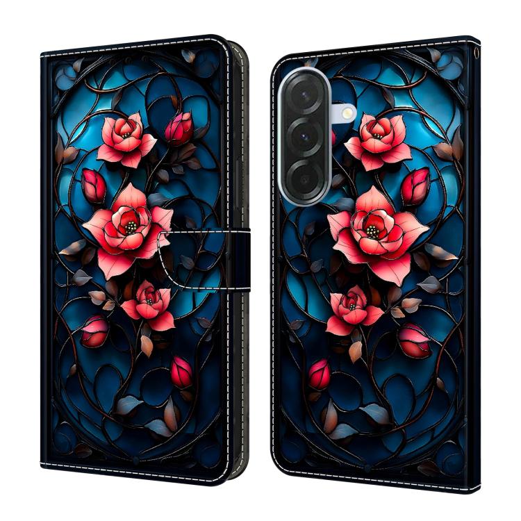 Custodia per telefono in ecopelle con effetto cristallo., For Galaxy A26 / A36 / A56 5G