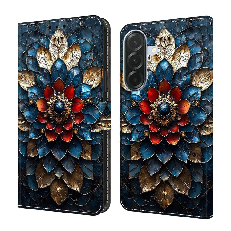 Custodia per telefono in ecopelle con effetto cristallo., For Galaxy A26 / A36 / A56 5G