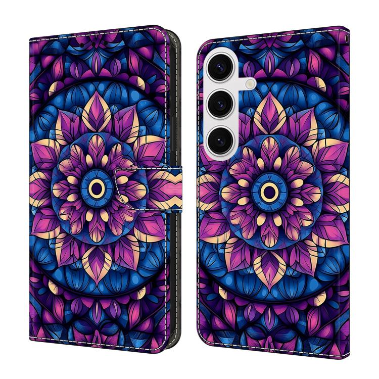 Custodia per telefono in ecopelle con effetto cristallo., For Galaxy S25 5G