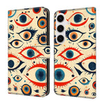Custodia per telefono in ecopelle con effetto cristallo., For Galaxy S25+ 5G