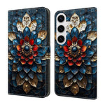 Custodia per telefono in ecopelle con effetto cristallo., For Galaxy S25+ 5G