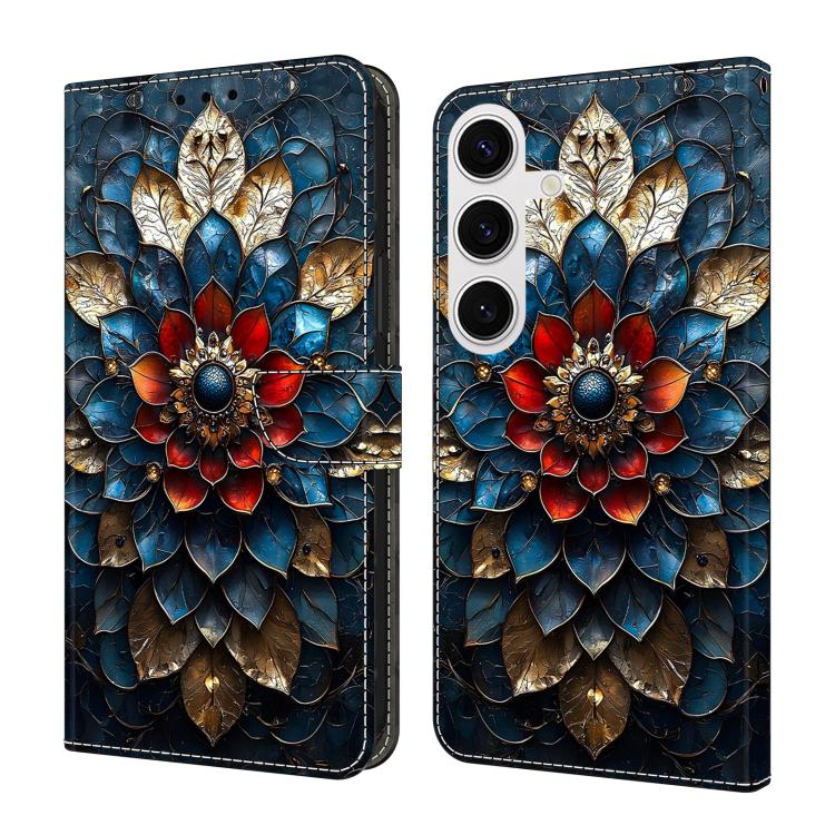 Custodia per telefono in ecopelle con effetto cristallo., For Galaxy S25+ 5G