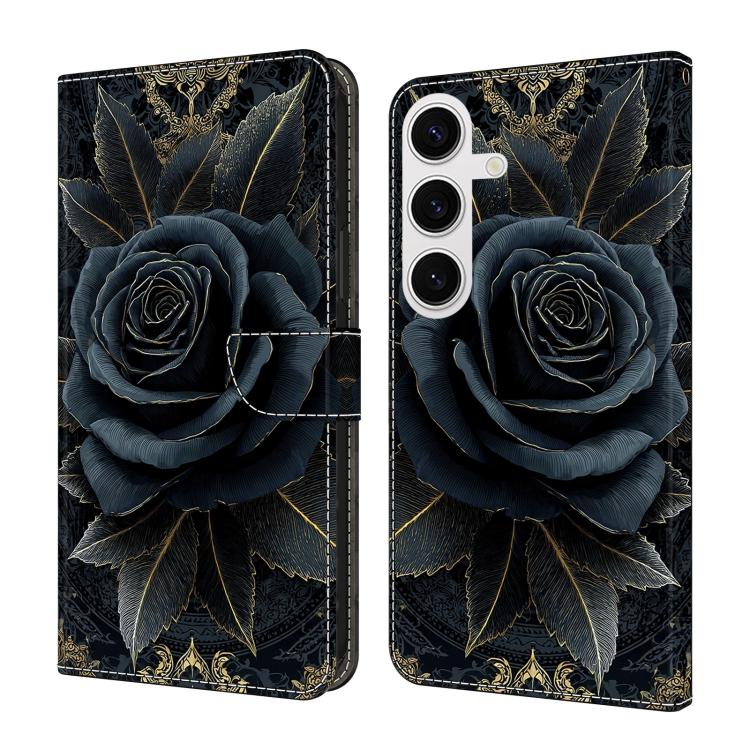 Custodia per telefono in ecopelle con effetto cristallo., For Galaxy S24 FE 5G