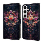Custodia per telefono in ecopelle con effetto cristallo., For Galaxy S24 FE 5G